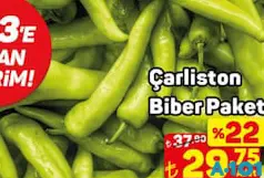 ÇARLİSTON BİBER PAKET